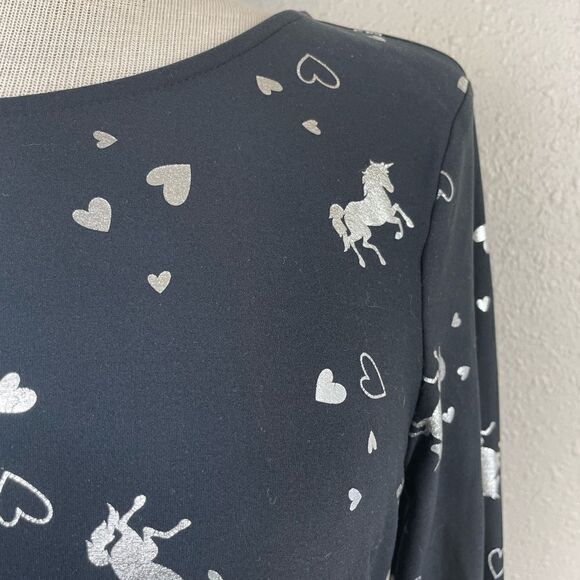 Justice Unicorns and Hearts Midi Dress SiE 20 EUC - Picture 3 of 8